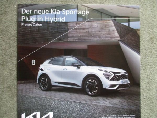 Kia Sportage (NQ5) Plug-in Hybrid Preisliste 195kw Februar 2022