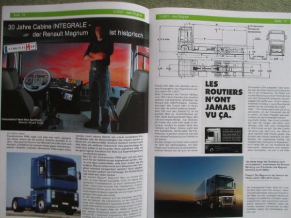 Oldtimerreporter Vintage-Truck Magazin für klassische Trucks und Busse 2021 Renault Magnum, Saviem,MAN 20,S4000,