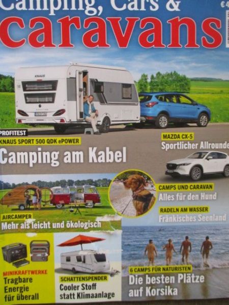 Camping, Cars & Caravans 4/2022 Knaus Sport 500 QDK ePower,Hunter Nature Raptor XC,Mazda CX-5 Skyactiv-D 184AWD,
