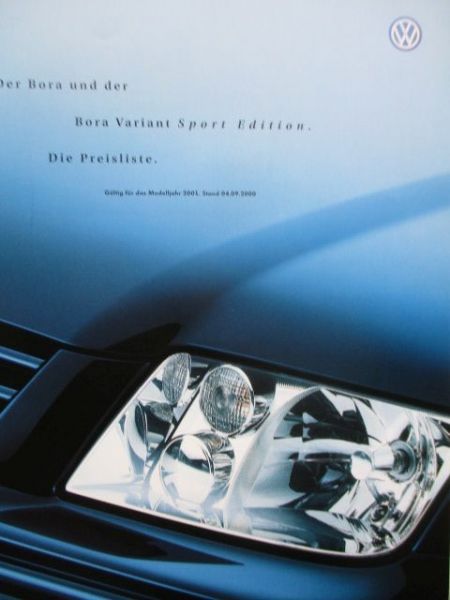 VW Bora & Variant Sport Edition Modelljahr 2001