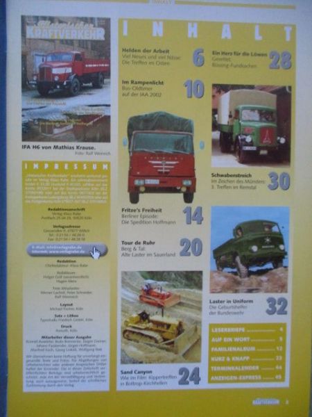 Historischer Kraftverkehr 4/2002 IFA H6,Militärfahrzeuge,