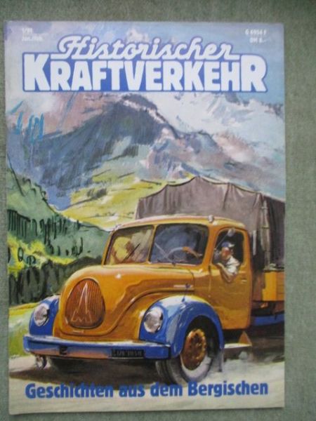 Historischer Kraftverkehr 1/1991 Magirus Sirius,Ford Lastwagen,Kaelble K631,Neoplan