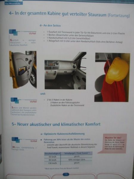 Renault Master 2003-2010 Vorabinformation+Ausstattung+Konkurrenz