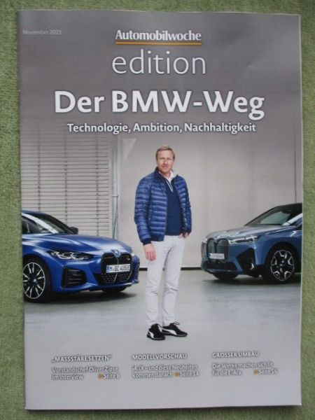 Automobilwoche edition Der BMW Weg Technologie,Ambition,Nachhaltigkeit i4,iX