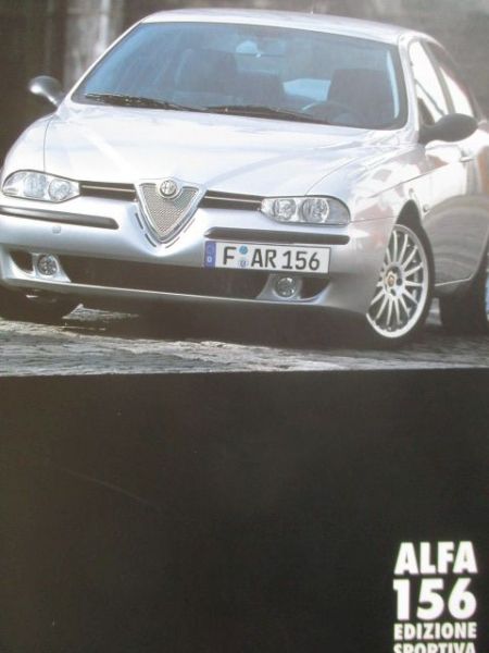 Alfa Romeo 156 Edizione Sportiva Katalog Juli 2001 Rarität