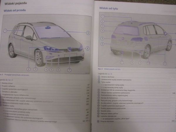 VW Golf Sportsvan Handbuch Instrukcja obslugi Polnisch TSI BlueMotion 96kw 63kw 81kw 85kw 92kw 96KW