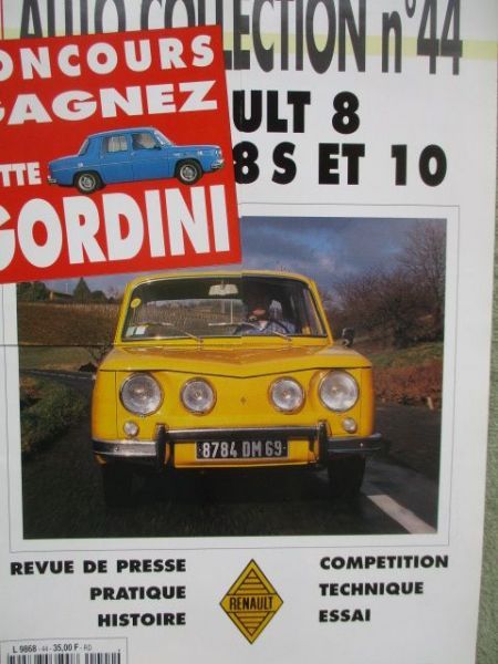 auto passion Hors Serie Auto Collection nr.44 Französisch Renault 8,Major,8 S ET 10