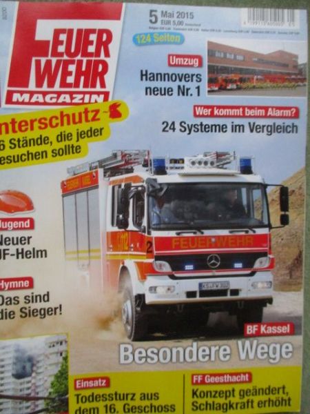Feuerwehr Magazin 5/2015 MAN TGM 18.340 4x4,Lentner Wasserdienstfahrzeug