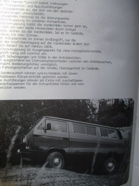VAG VW Transporter T3 und Caravelle Syncro Konstruktion und Funktion SSP Nr.66