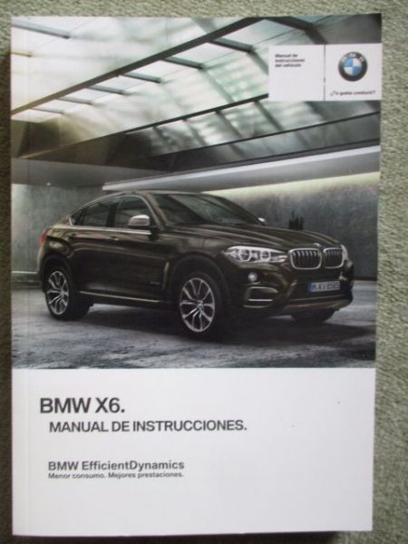 BMW X6 F16 xDrive35i 50i 30d 9´40d M50d Manaul Oktober 2017 NEU
