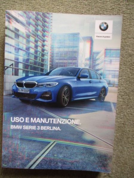 BMW 320i G20 330i 318d 320d x-drive Italien Bordbuch Februar 2019