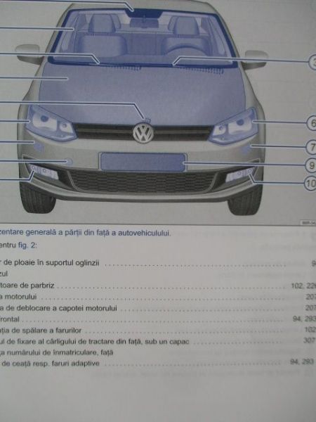VW Polo Manual de utilizare Mai 2011 Rumänisch Bordbuch