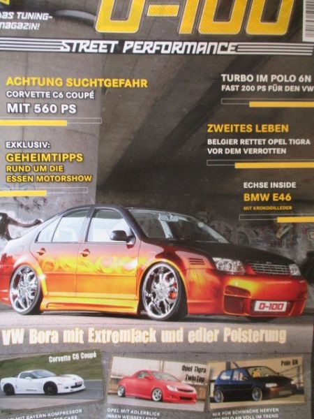 0-100 Street Performance Tuningmagazin 6/2011 VW Polo 6N Turbo,BMW E46,Corvette C6 Coupé,Tigra TwinTop,VW Bora