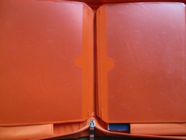 Fiat Bordbuchhülle Mappe Orange