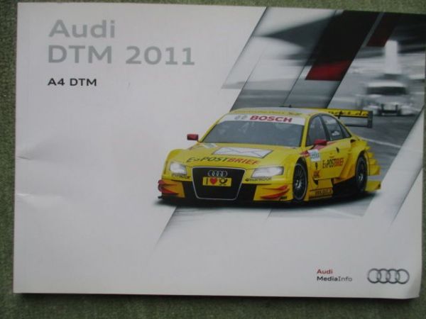 Audi A4 DTM 2011 Presseheft