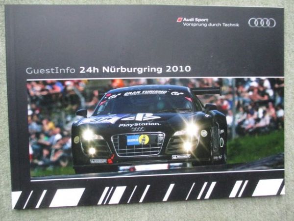 Audi Sport Guest Info 24h Nürburgring 2010 Presseheft
