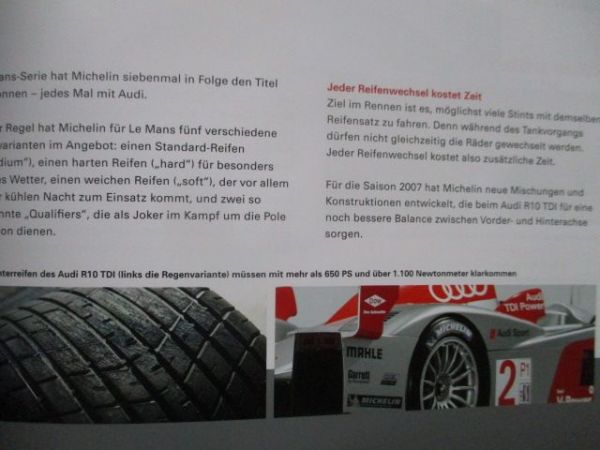 Audi Media Info Motorsport 2007 Technik A4 DTM R10 +CD