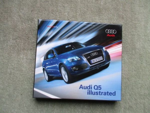 Audi Q5 Illustrated (8R) Pressebox +2CD"s Rarität Juli 2008
