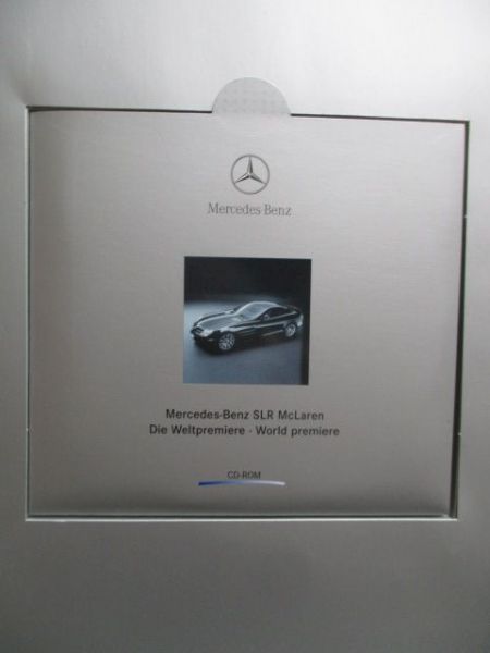 Mercedes Benz SLR McLaren BR199 Pressebox Die Weltpremiere September 2003+Fotos+CD-Rom