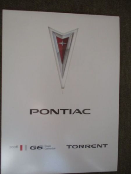 Pontiac Pressemappe 2006 G6 Coupé Convertible +Torrent +CD