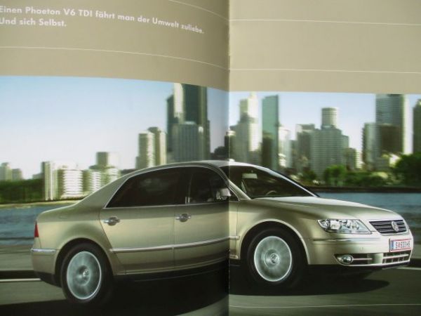 VW Phaeton V6 TDI Oktober 2004 Version Österreich Katalog