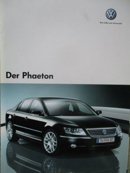 VW Phaeton V6 4Motion V8 +W12 +V6 TDI Katalog April 2007+Preisliste Österreich Version