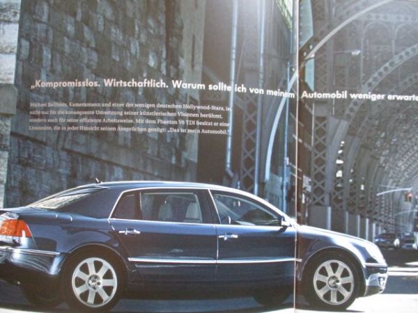 VW Phaeton V6 TDI Vorstellung Katalog A5 Format