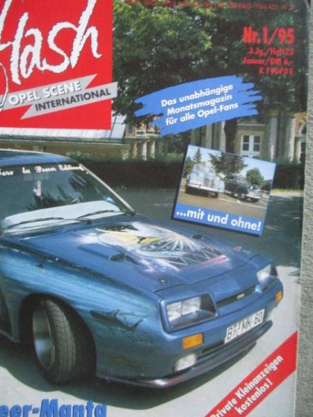 flash Opel Scene 1/1995 Kadett C Aero, Kadett B,Calibra DTM,GT