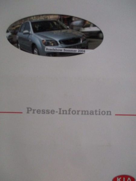 Kia Roadshow Sommer 2004 Cerato Steilheck +Picanto +Fotos +CD
