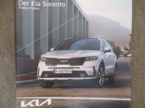 Kia Sorento 2.2CRDI 148kw +Hybrid 169kw +Plug-in Hybrid 195kw Preisliste Dezember 2021