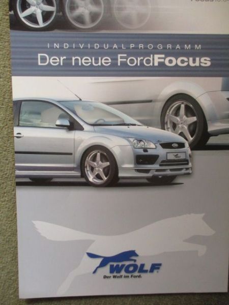 Wolf Ford Focus C-Max Individualprogramm 2004 NEU Prospektblatt