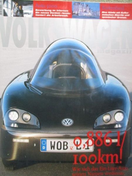 Volkswagen magazin 7/2002 VW XL1,AL 750-6Q,Golf Variant Sondereditionen,Golf IV R32,