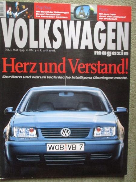 Volkswagen magazin 5/1999 VW Bora,NewBeetle +Cup Motorsport,