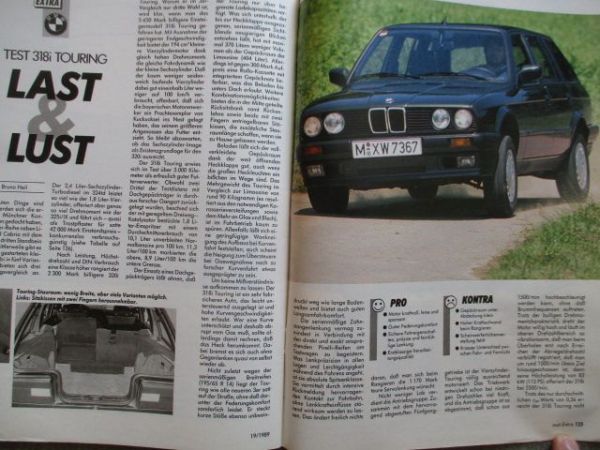 mot 19/1989 BMW 318is E30,850i E31,318i Touring E30,524td E34,z1,750i,Ford Fiesta vs. Renault 5,