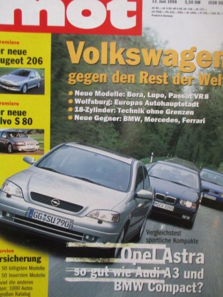 mot 13/1998 Renault Kangoo RT 1.2 Econ,Citroen Berlingo Multispace 1.4,VG: Audi A3 Attraction vs. BMW 318ti compact E36
