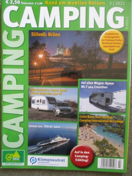 Camping 3/2021 Knaus Sport Silver Selection 540UE,Sterckeman Starlett Comfort,LMC Style 493K 65years Edition,