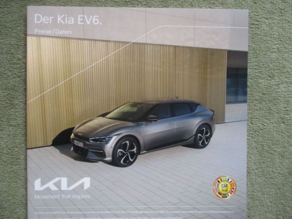 Kia EV6 Preise/Daten 58kwh und 77,4kwh Modelljahr 2023
