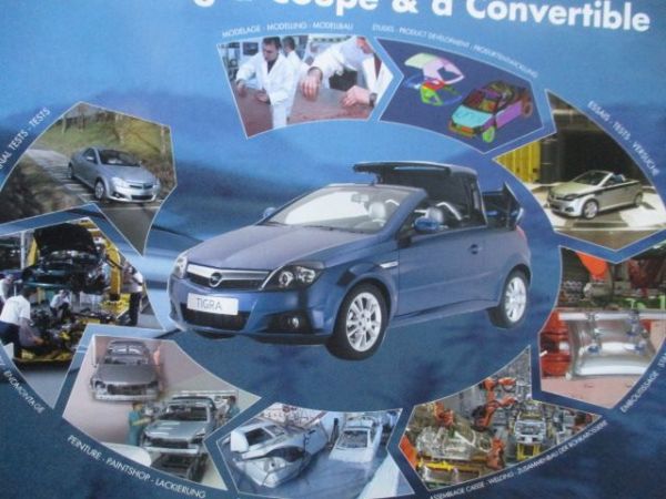 Heuliez Genf 2004 Opel Tigra TwinTop Pressemappe +Fotos+Prospekt