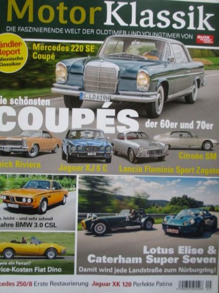Motor Klassik 9/2021 Buick Riviera,Mercedes 220SE Coupé,Jaguar XJ6C,Lancia Flaminia Sport Zagato,Citroen SM