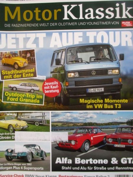 Motor Klassik 7/2021 VW T3 Multivan Magnum 2.1,Citroen 2CV6 Club,Ford Granada Turnier 2.8i,AlfaRomeo GT 1300 Junior