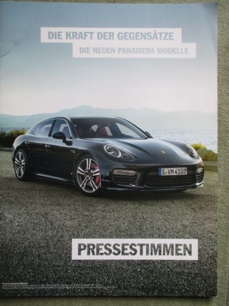 Porsche Panamera Modelle Pressestimmen Großformat Katalog 30x40cm