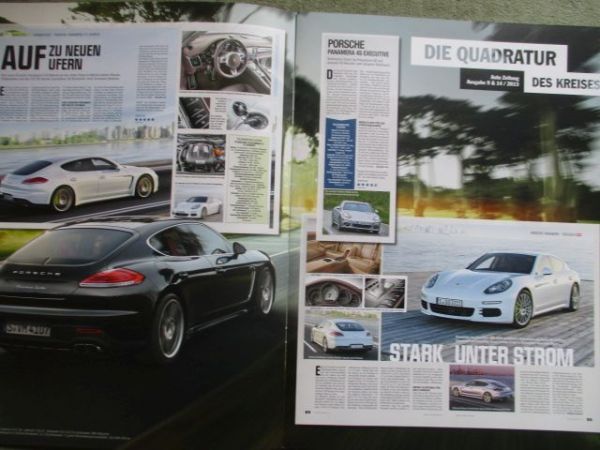 Porsche Panamera Modelle Pressestimmen Großformat Katalog 30x40cm