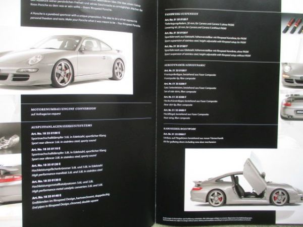 Rinspeed Porsche 911 Basis 997 Prospekt Schweiz