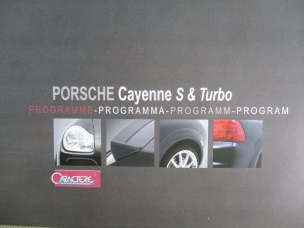 Caractere Porsche Cayenne S & Turbo Programm Katalog