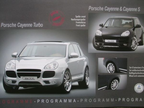 Caractere Porsche Cayenne S & Turbo Programm Katalog