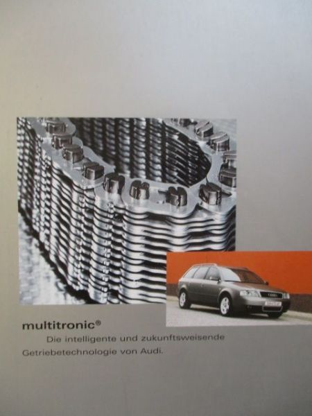 Audi multitronic Katalog A4 1.8T 2.0 3.0 +Avant +A6+ Preise Juli 2001 Österreich Version