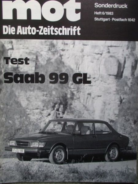 mot 6/1983 Saab 99 GL Test