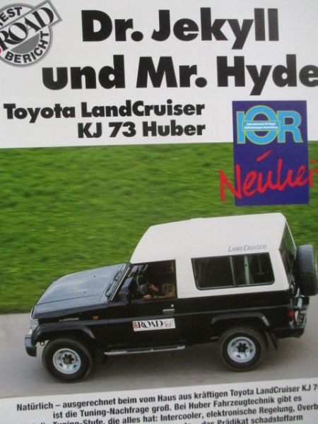 Off Road 3/1995 Toyota LandCruiser KJ73 Huber IOR Testbericht