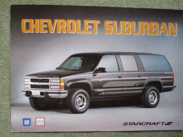 Starcraft Chevrolet Suburban K2500 Prospektblatt 1994 6.5l V8 Turbo Diesel 140kw