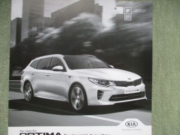 Kia Optima Sportswagon Preise/Daten Modelljahr 2018 +Edition 7